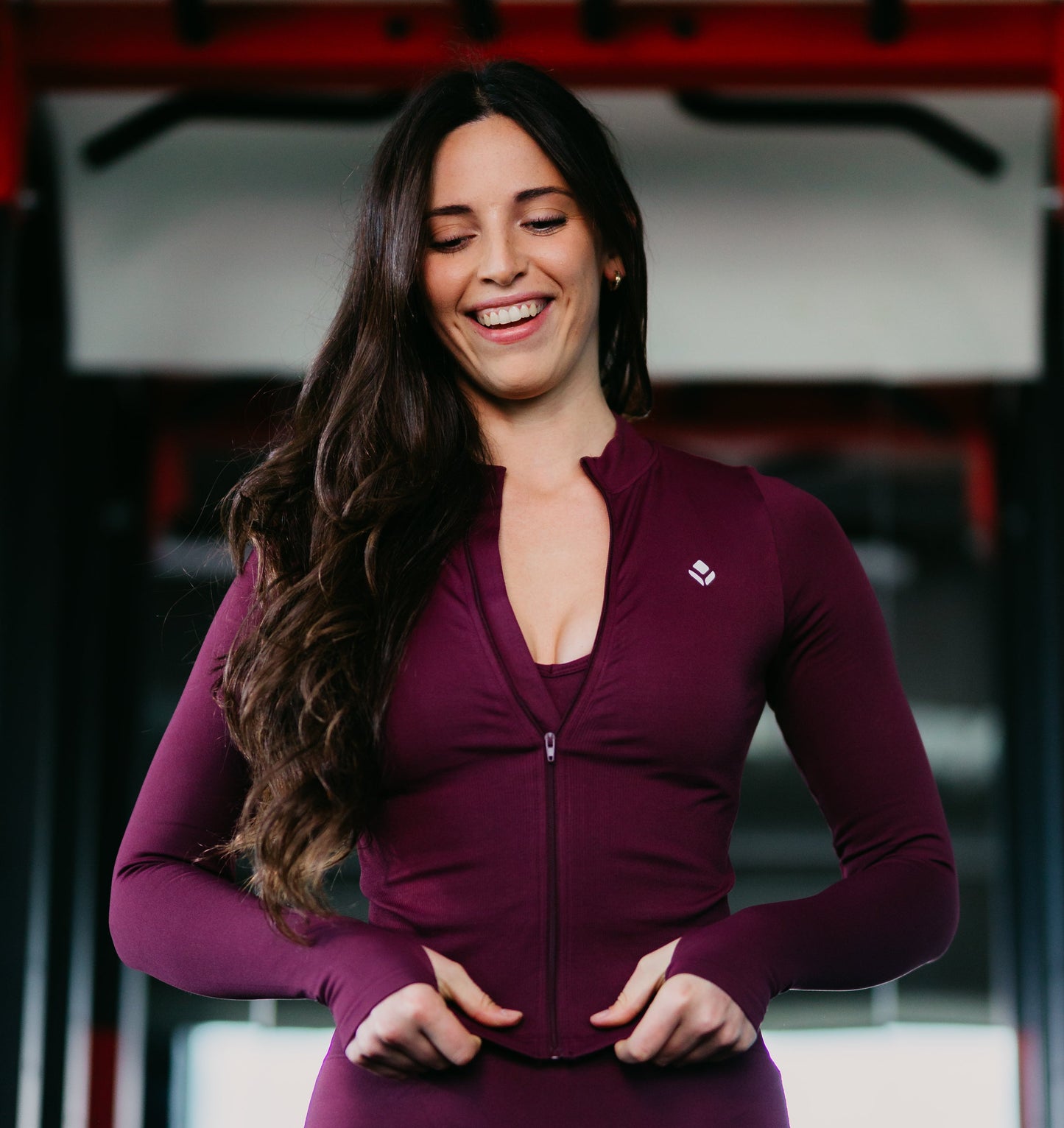 Chaqueta deportiva respirable de nylon y spandex en Chile